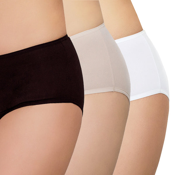 Freedom PLUS Set – Black, Nude, White - FANNYPANTS® Incontinence panties/ briefs
