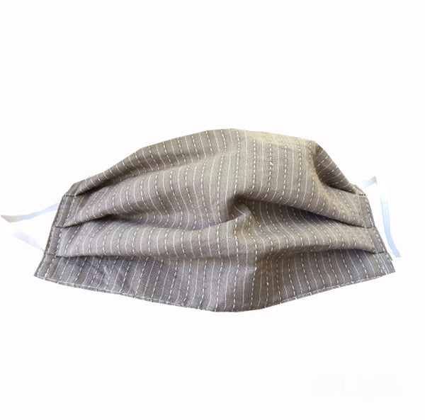 Hand Sewn Mask - Brown Pinstripes - FANNYPANTS® Incontinence panties/ briefs