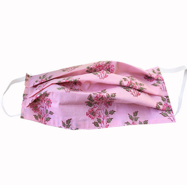 Hand Sewn Mask - Pink Florals - FANNYPANTS® Incontinence panties/ briefs
