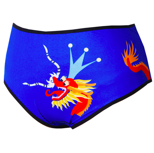 Spotlite Period Panties – Lucky Dragon Blue - FANNYPANTS® Incontinence panties/ briefs
